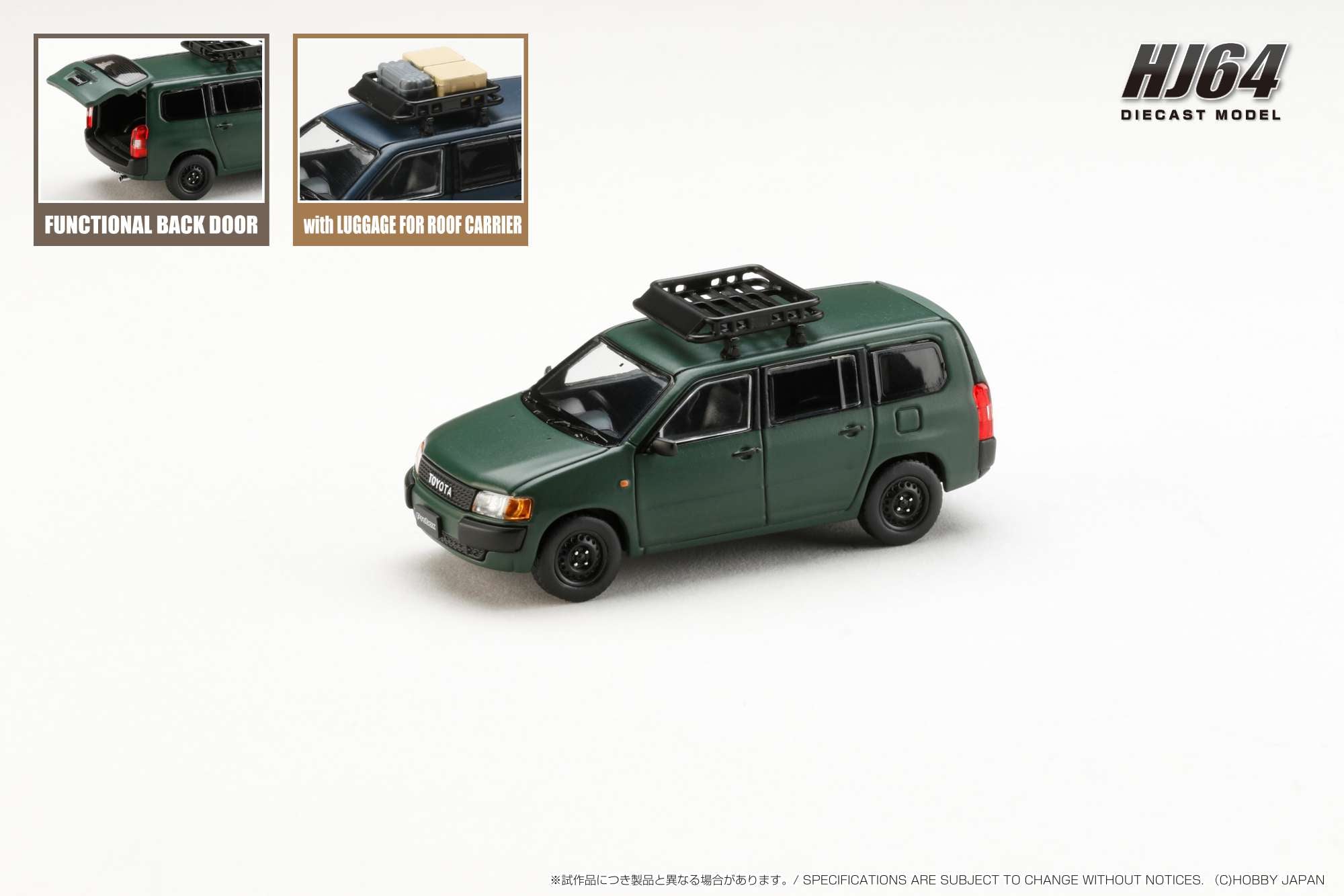Hobby Japan 1:64 Toyota PROBOX Customized Ver. (4 Colors