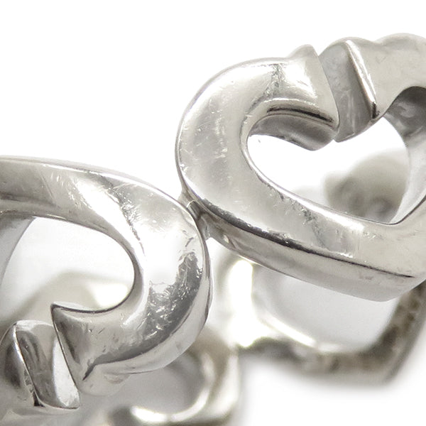 カルティエ Cartier Cハート ダイヤ ホワイトゴールド ＃48(JP8