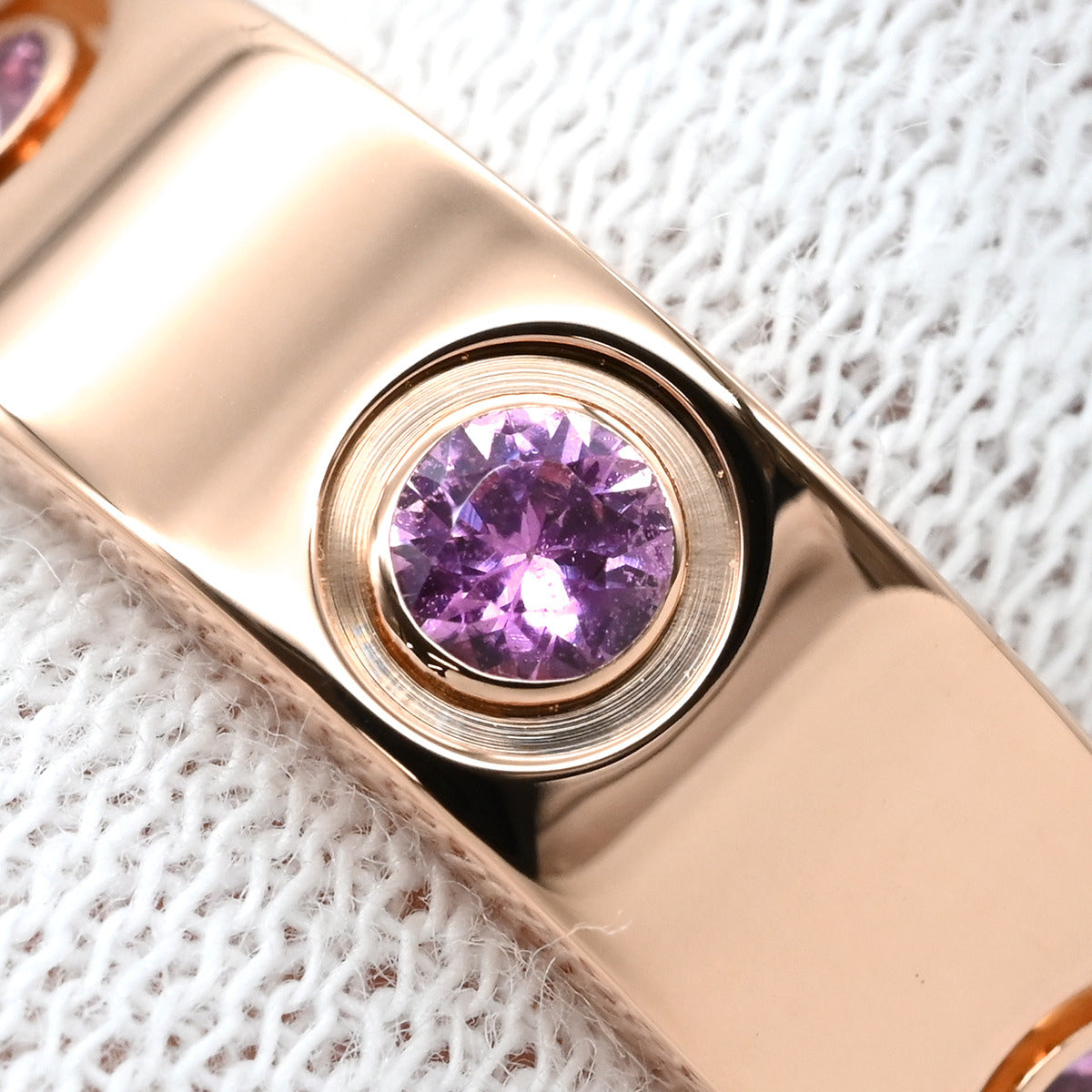 カルティエ Cartier ラブリング ピンクサファイア ピンクゴールド #46