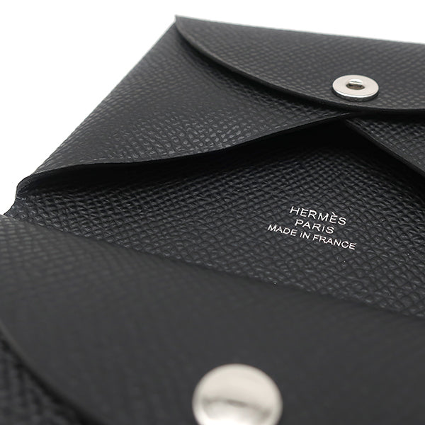 エルメス HERMES カルヴィ デュオ ブラック ヴォーエプソン カード