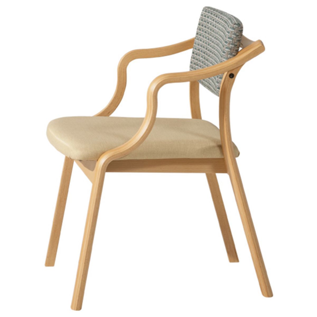 ファーレルハーフアームチェア｜カワジュンの木製椅子