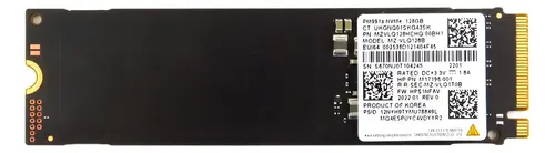 Ssd Samsung Pm991 256gb M.2 2280 Pcie Nvme Pcie Gen3*4 Cor Preto