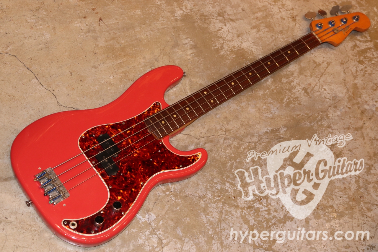 Fender '65 Precision Bass - リフィニッシュ フィエスタレッド