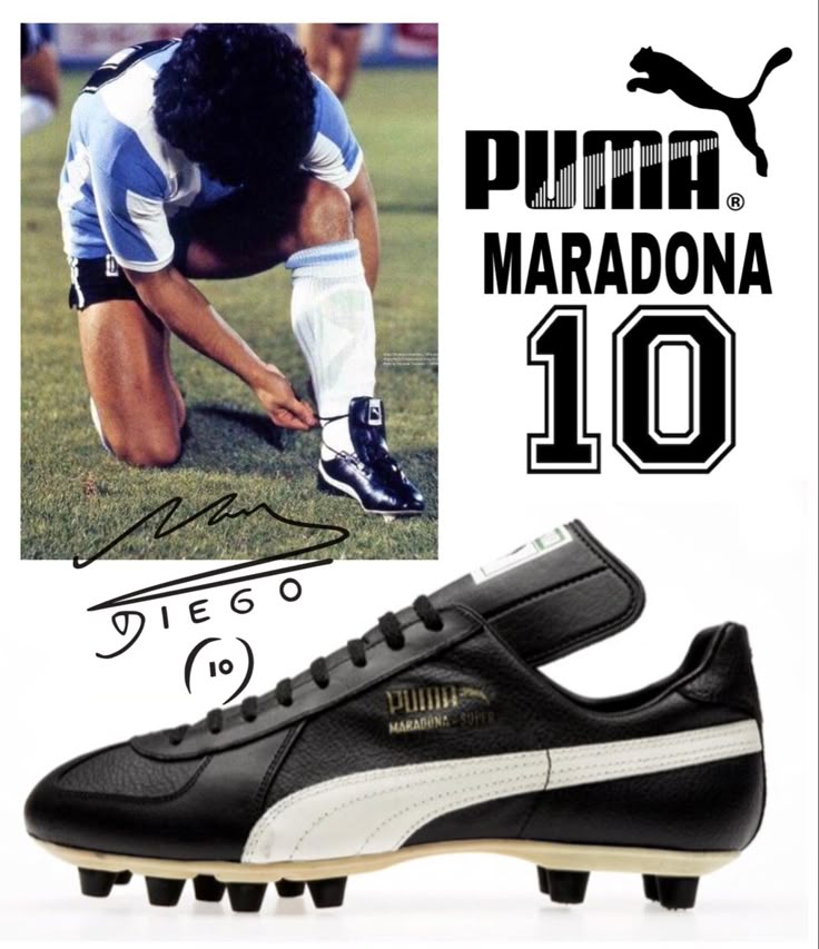 ヴィンテージシューズ】PUMA MARADONA 10 サッカーシューズ PUMA x