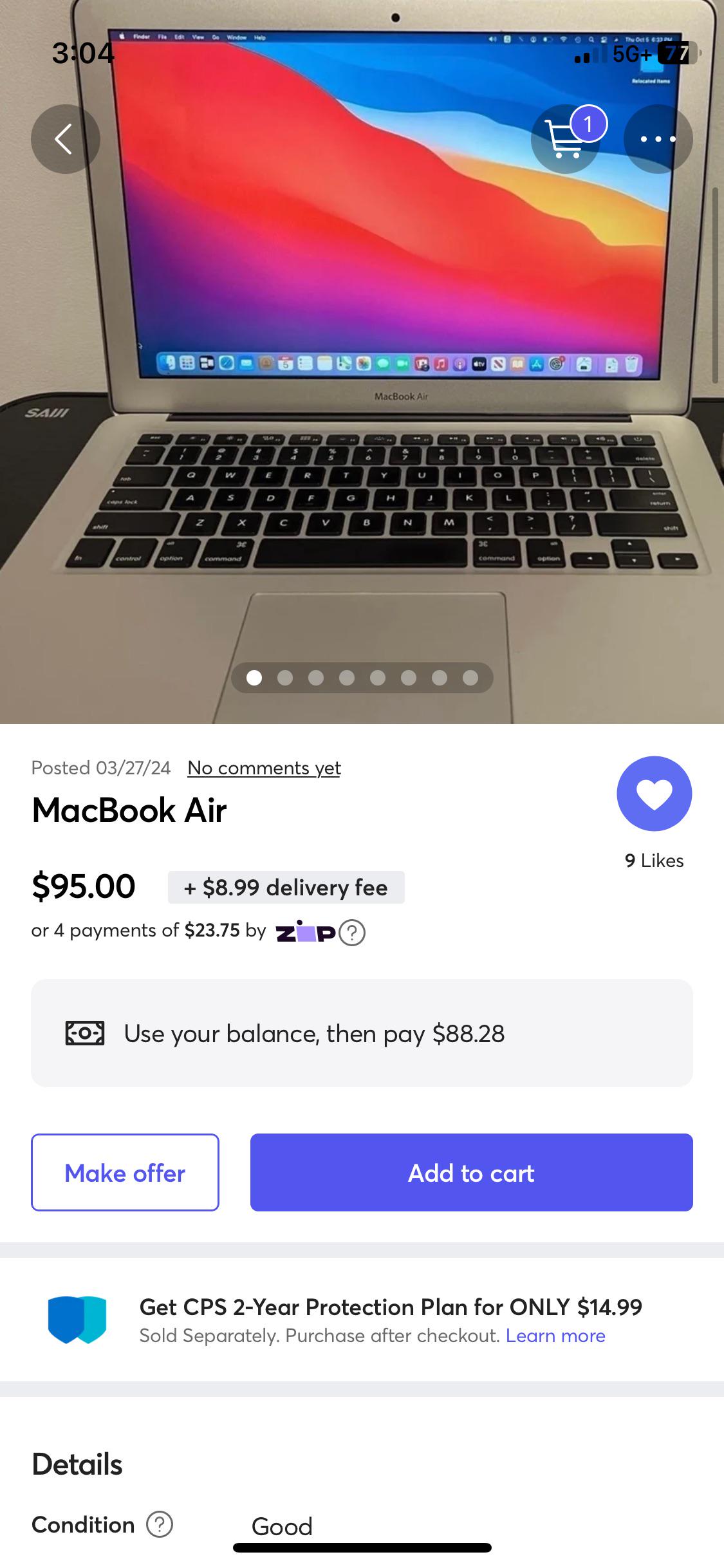 $95 2015 13 in MacBook Air i5 4gb ram. Is it worth it? : r/mac