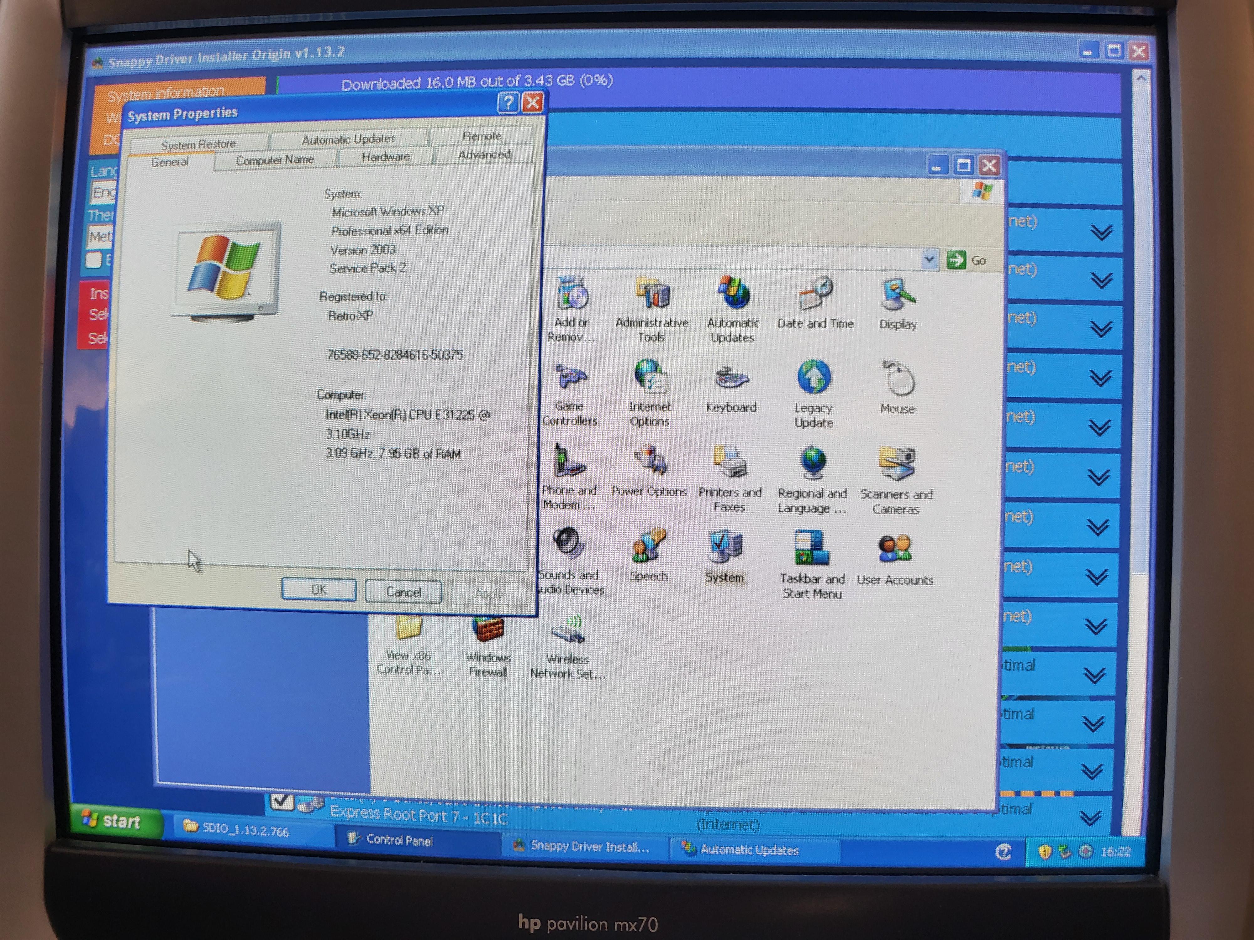 Windows XP SP5改 2GB SSD256GB Office2007 Windows XP SP5改 2GB