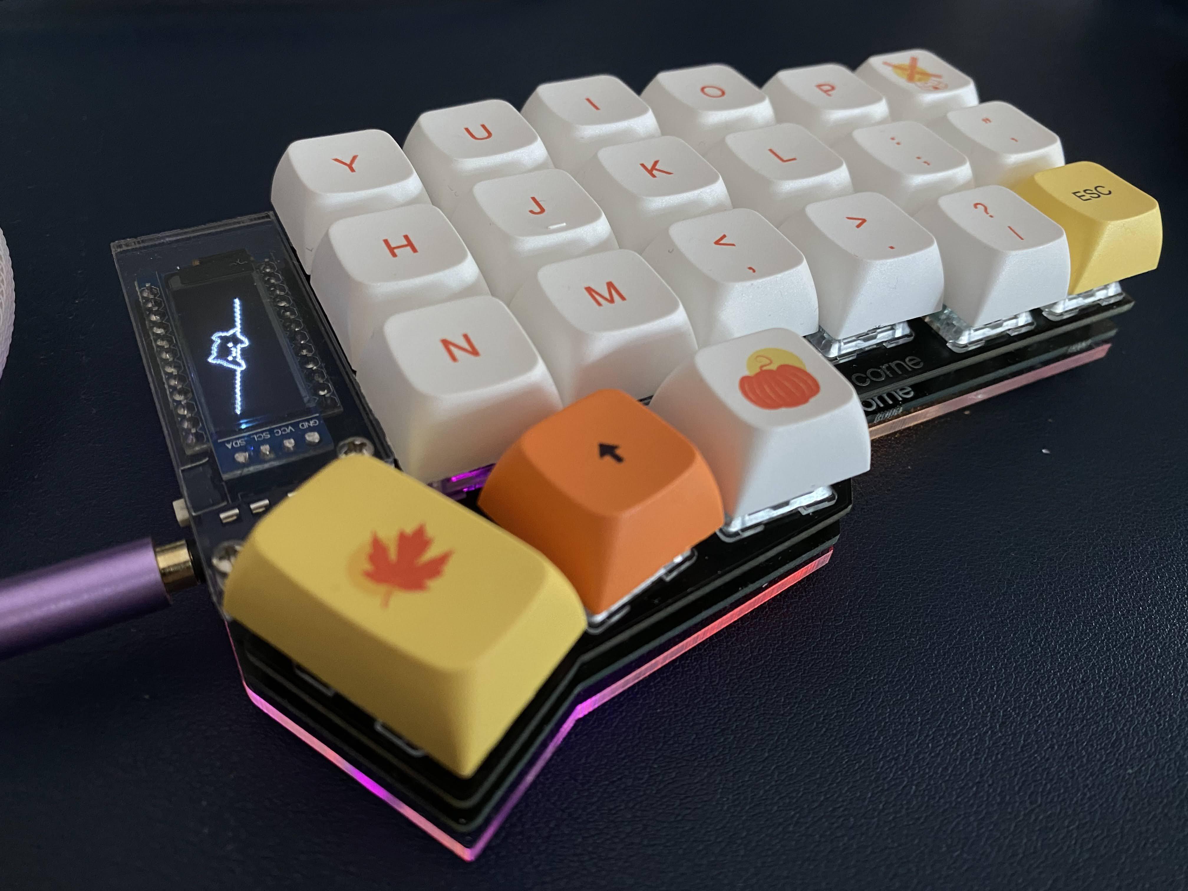 Corne Keyboard (featuring Bongo Cat!) : r/mkindia