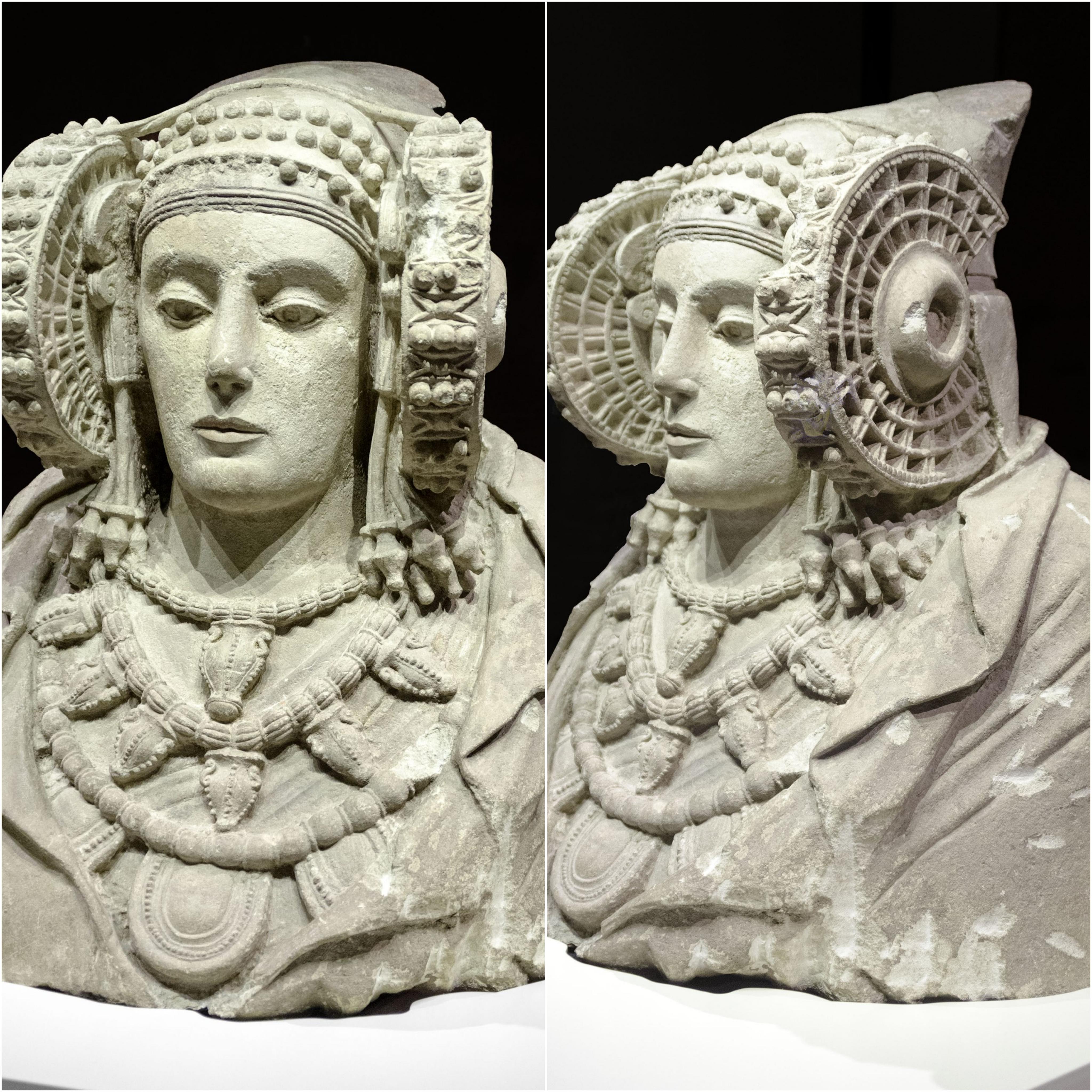 エルチェの貴婦人、紀元前5世紀から4世紀のイベリア彫刻 [4096x4096