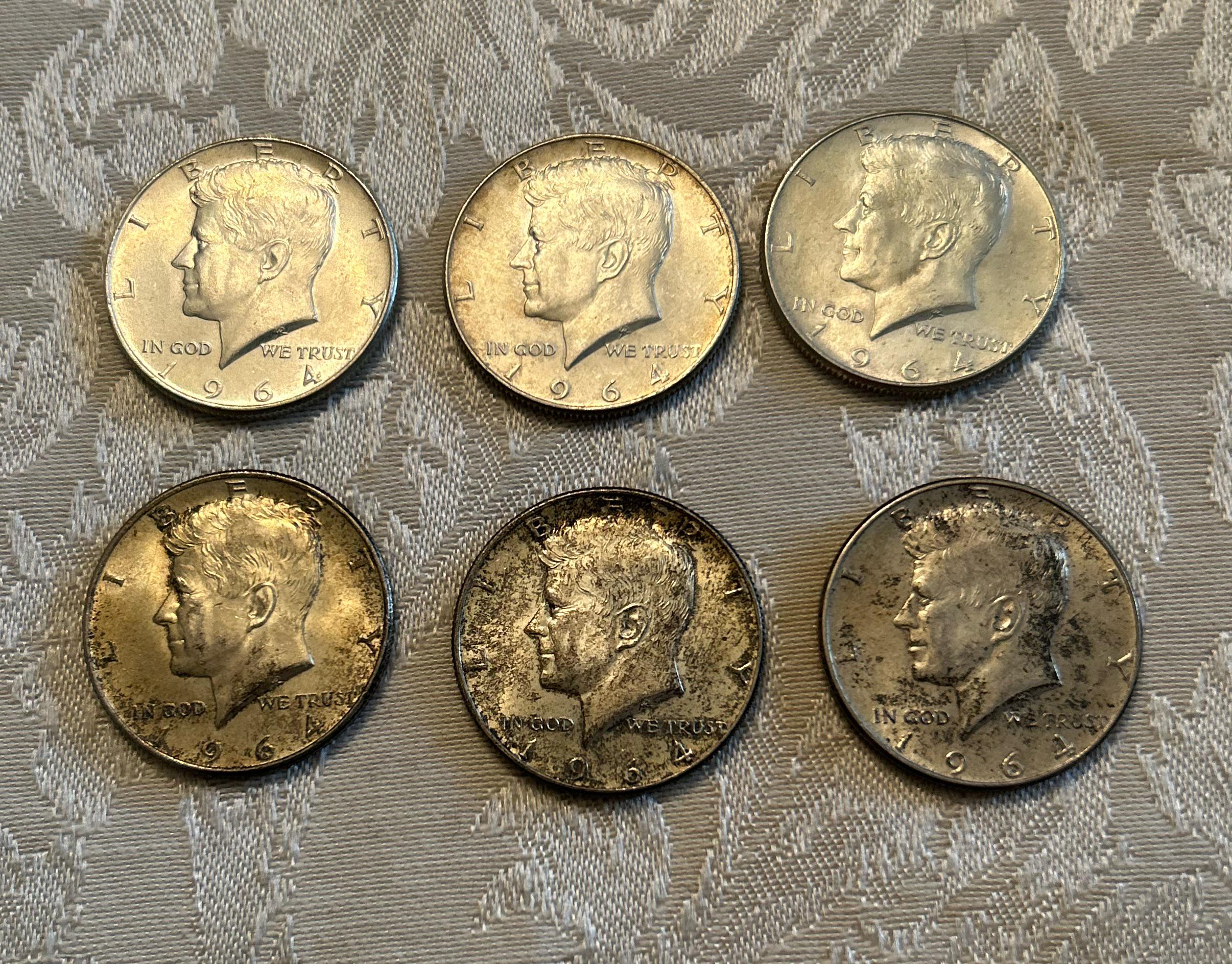 1964年 ミントマークなし ケネディハーフダラー : r/coins