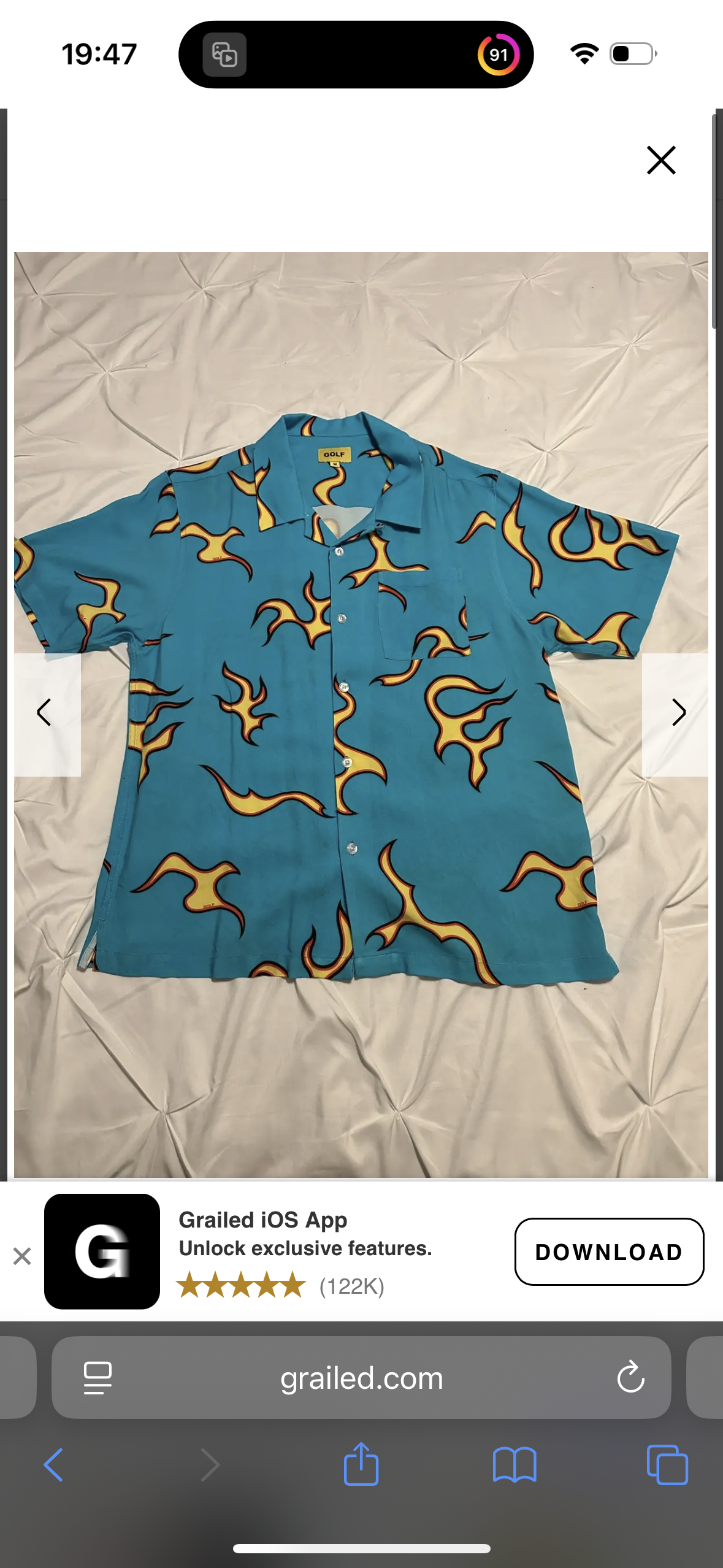 Where can I get the Cherry bomb flame button up shirt? I've been