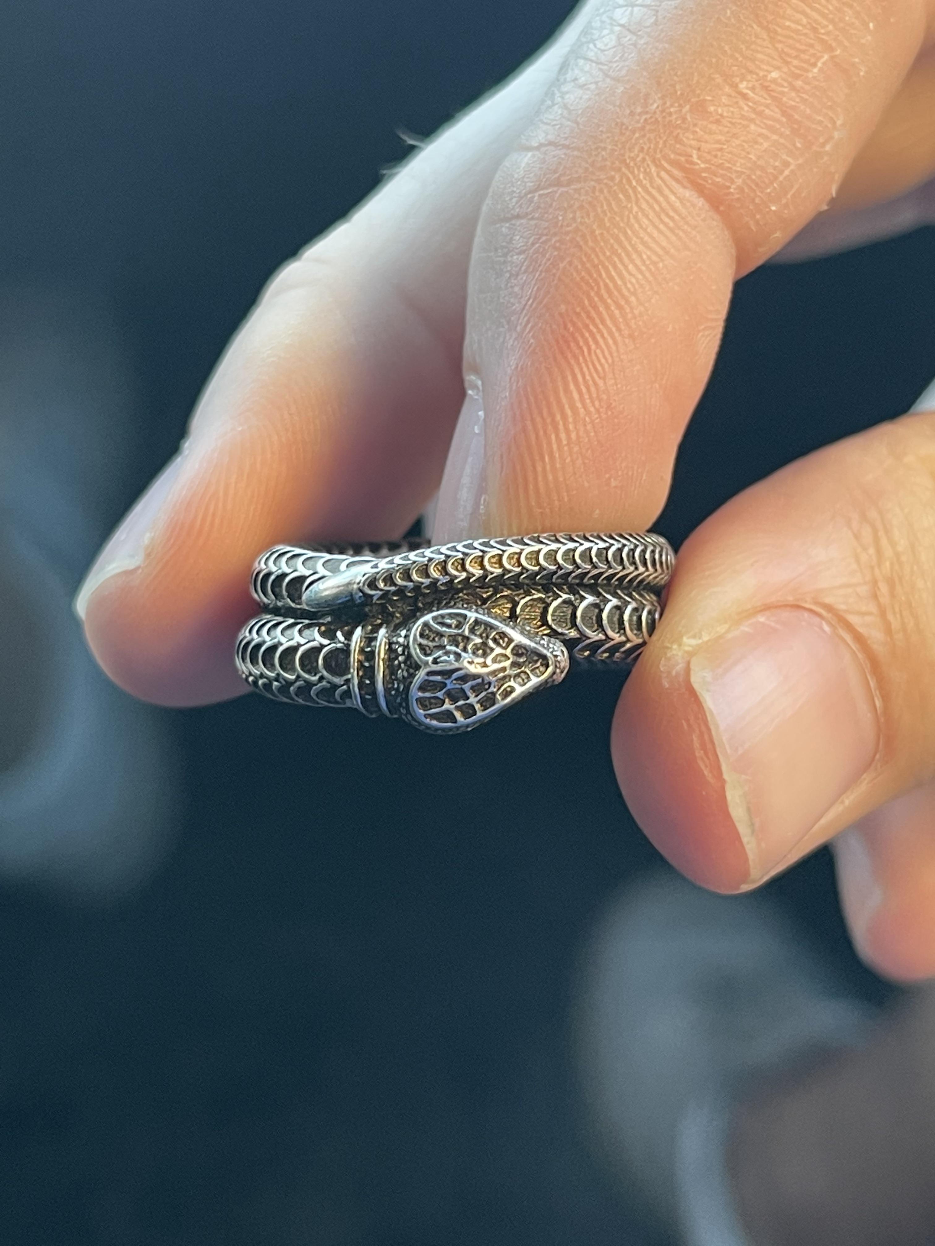 グッチのシルバー スネークリング！ : r/jewelry