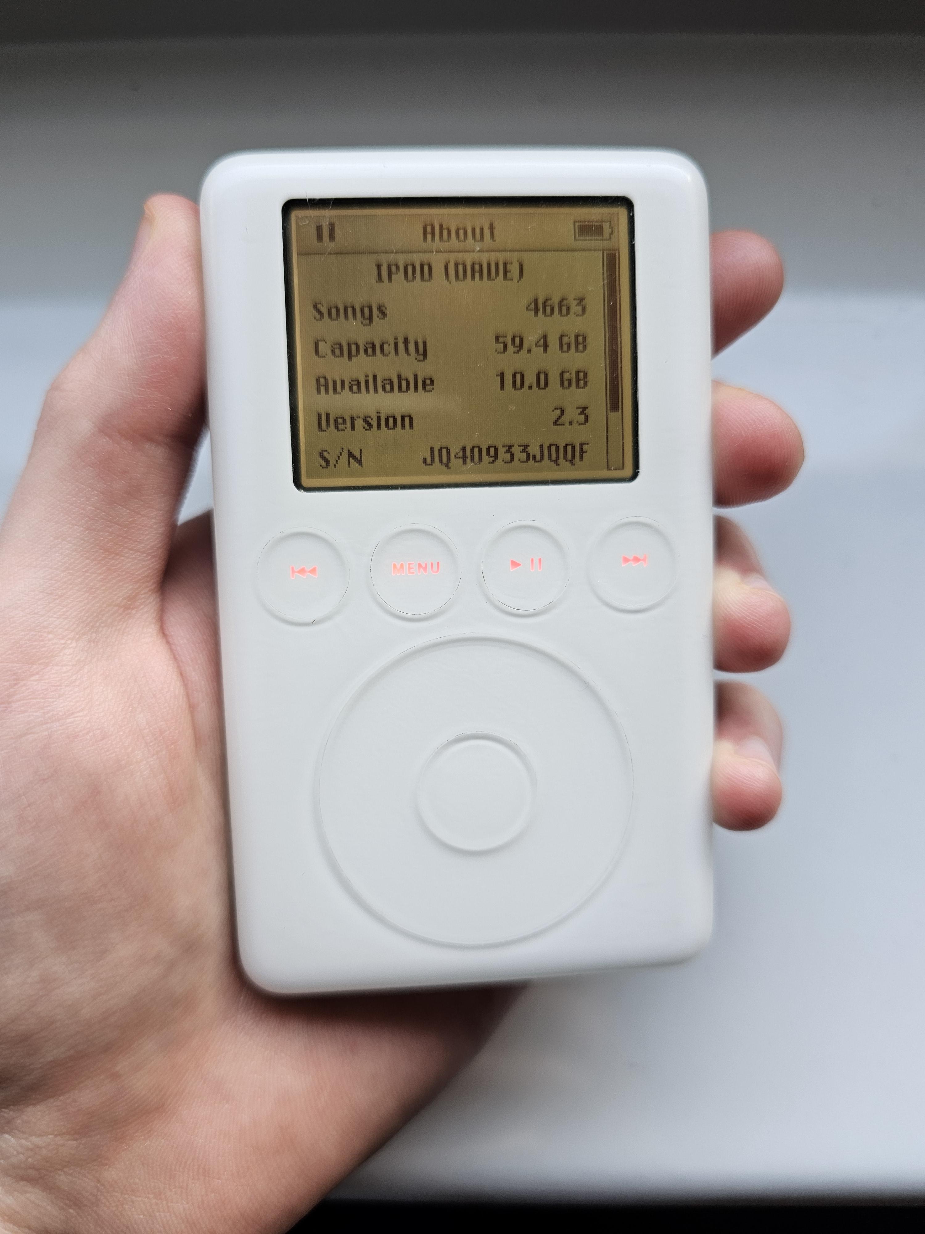 3rd genのiFlash Solo 64GB mod、無事成功！めっちゃ簡単だった！ : r/ipod