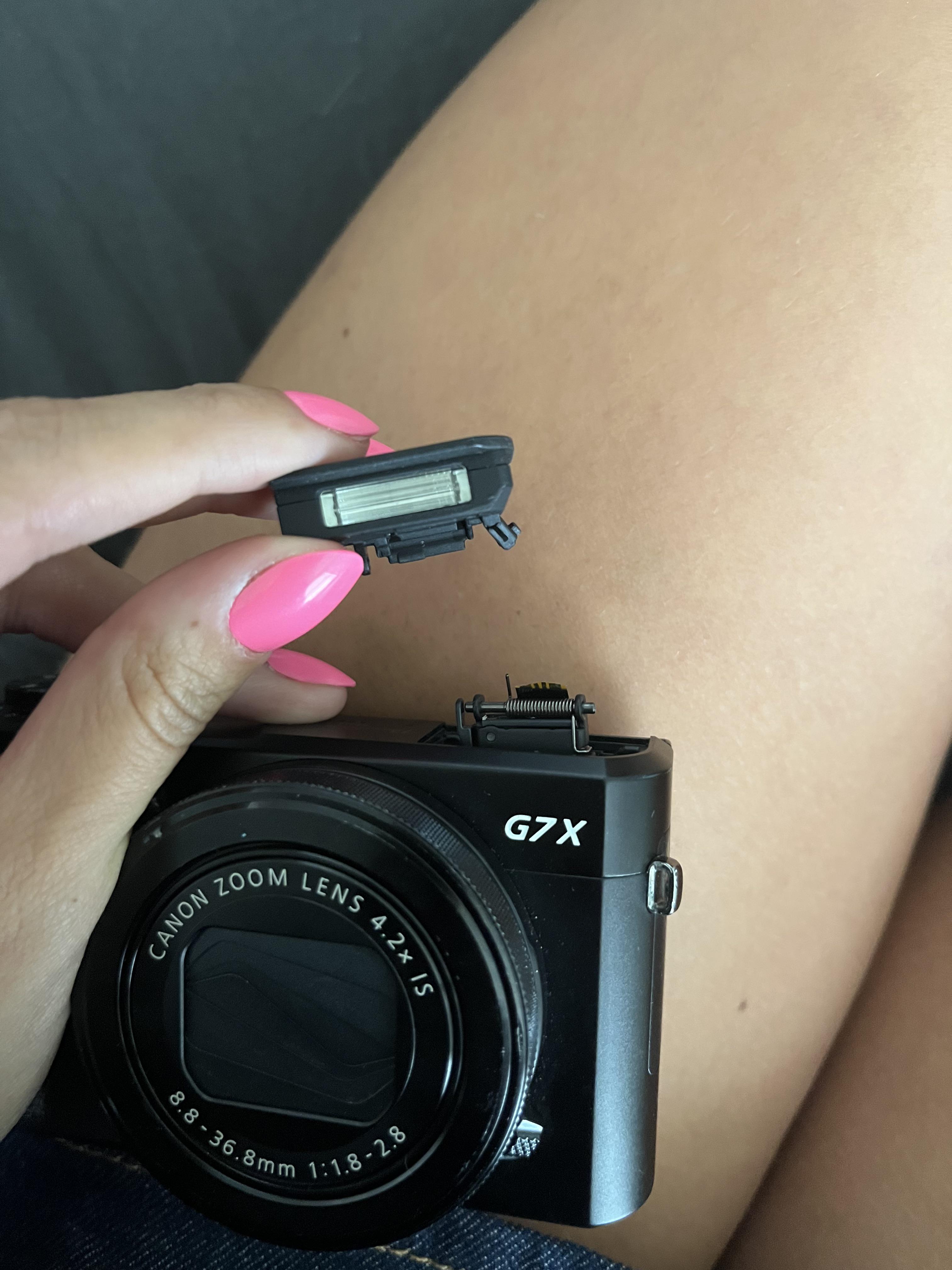 Canon G7X mark ii ポップアップフラッシュが折れた : r/canon