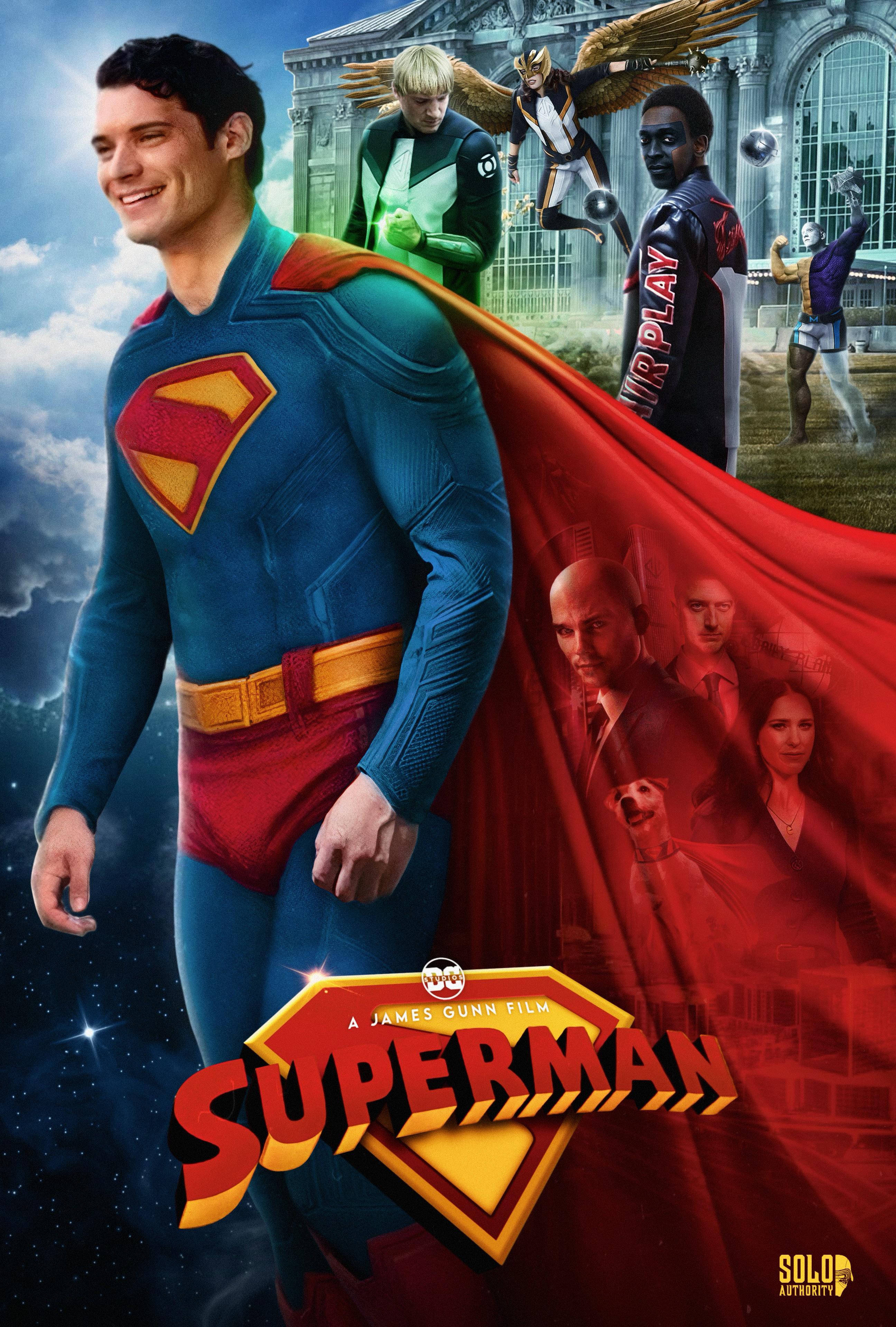 ジェームズ・ガン監督のスーパーマンのポスター作ったよ！ : r/superman