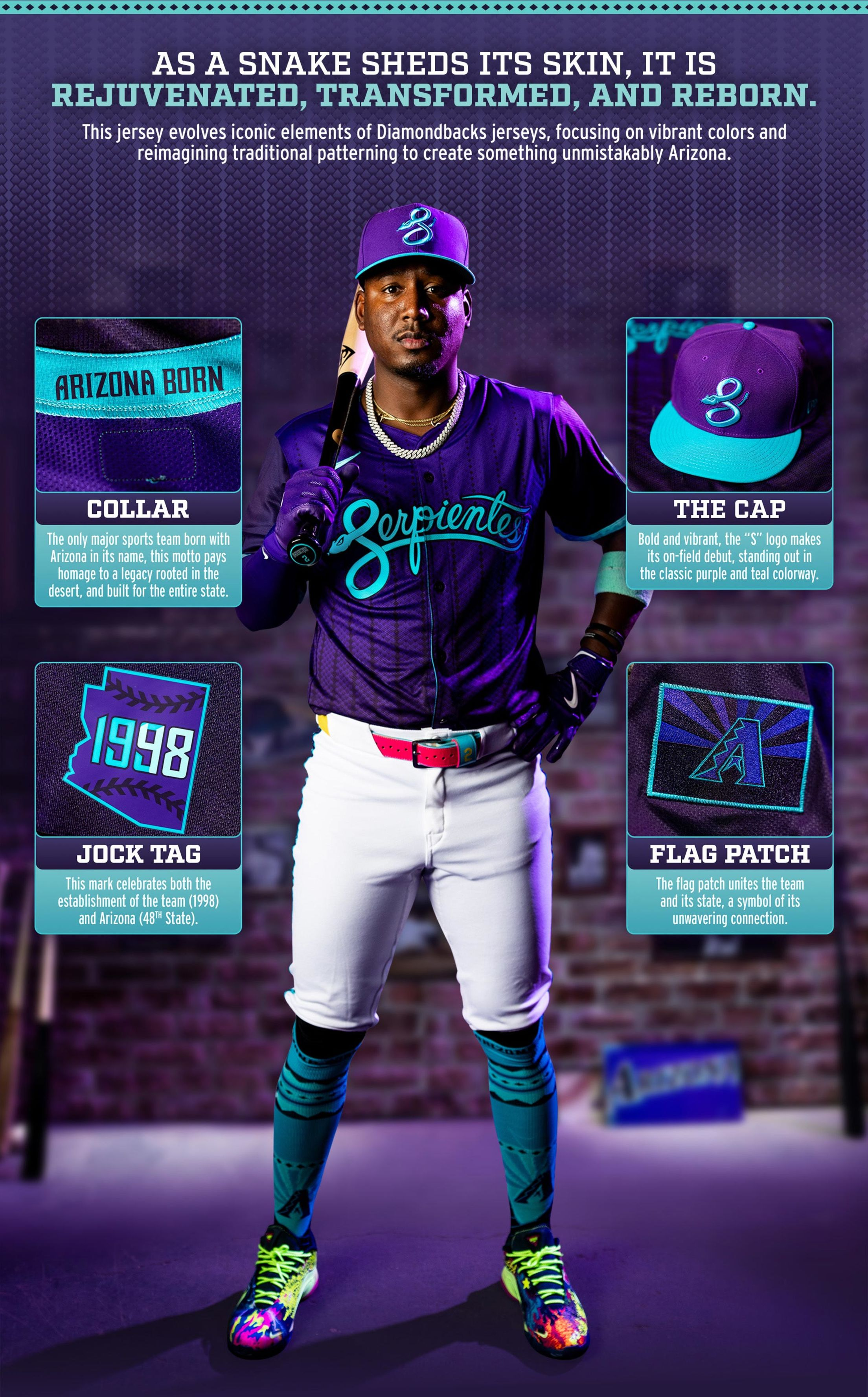 ダイヤモンドバックスのシティコネクトユニフォーム : r/phoenix