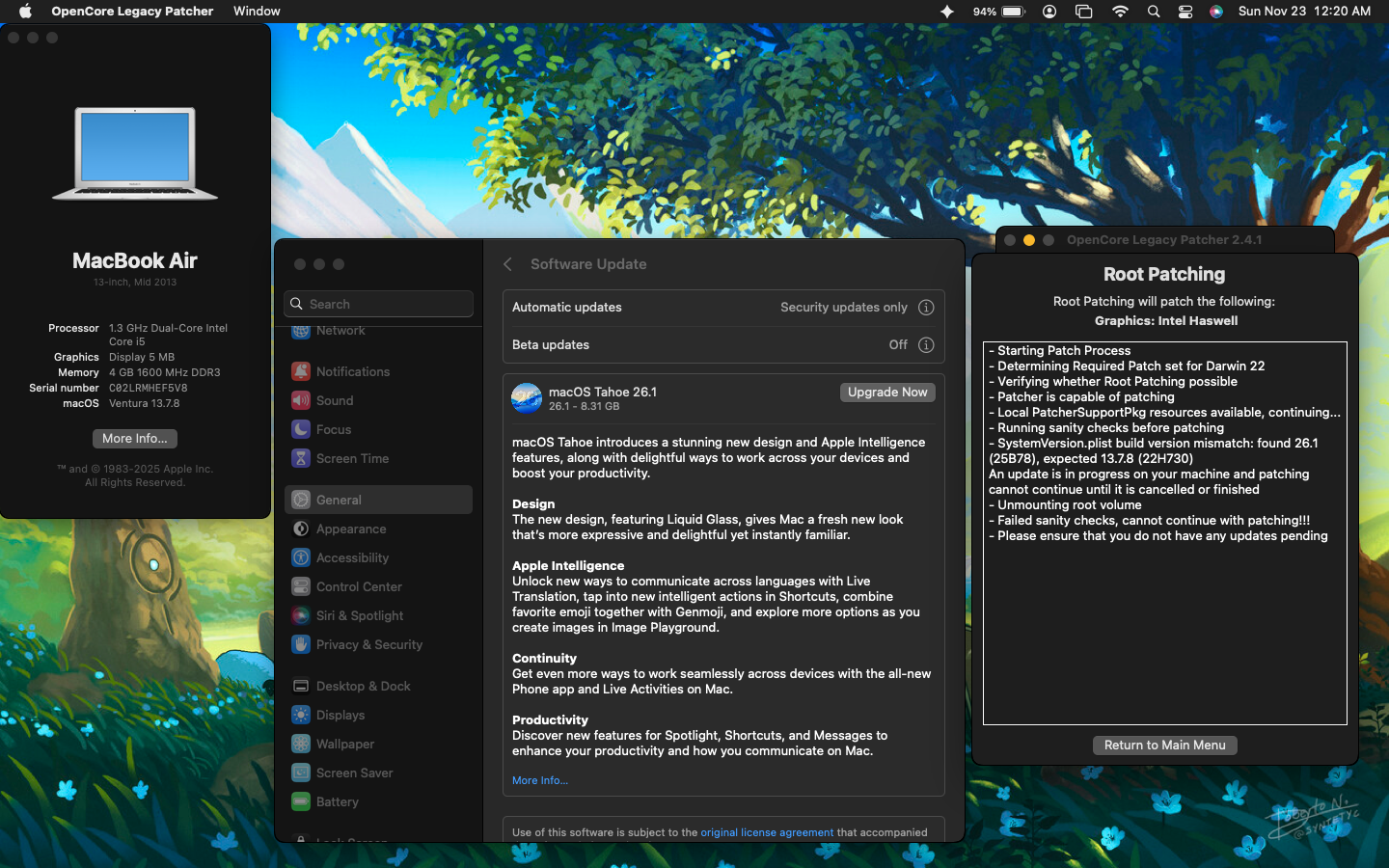 How can I fix this? Mid 2013 Mac air/Ventura 13.7.8 : r