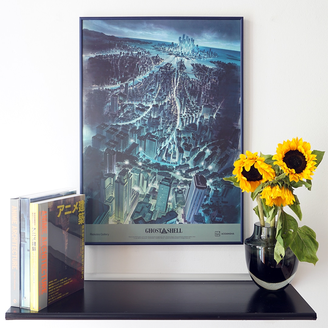 Ghost in the Shell poster, production background for the last cut