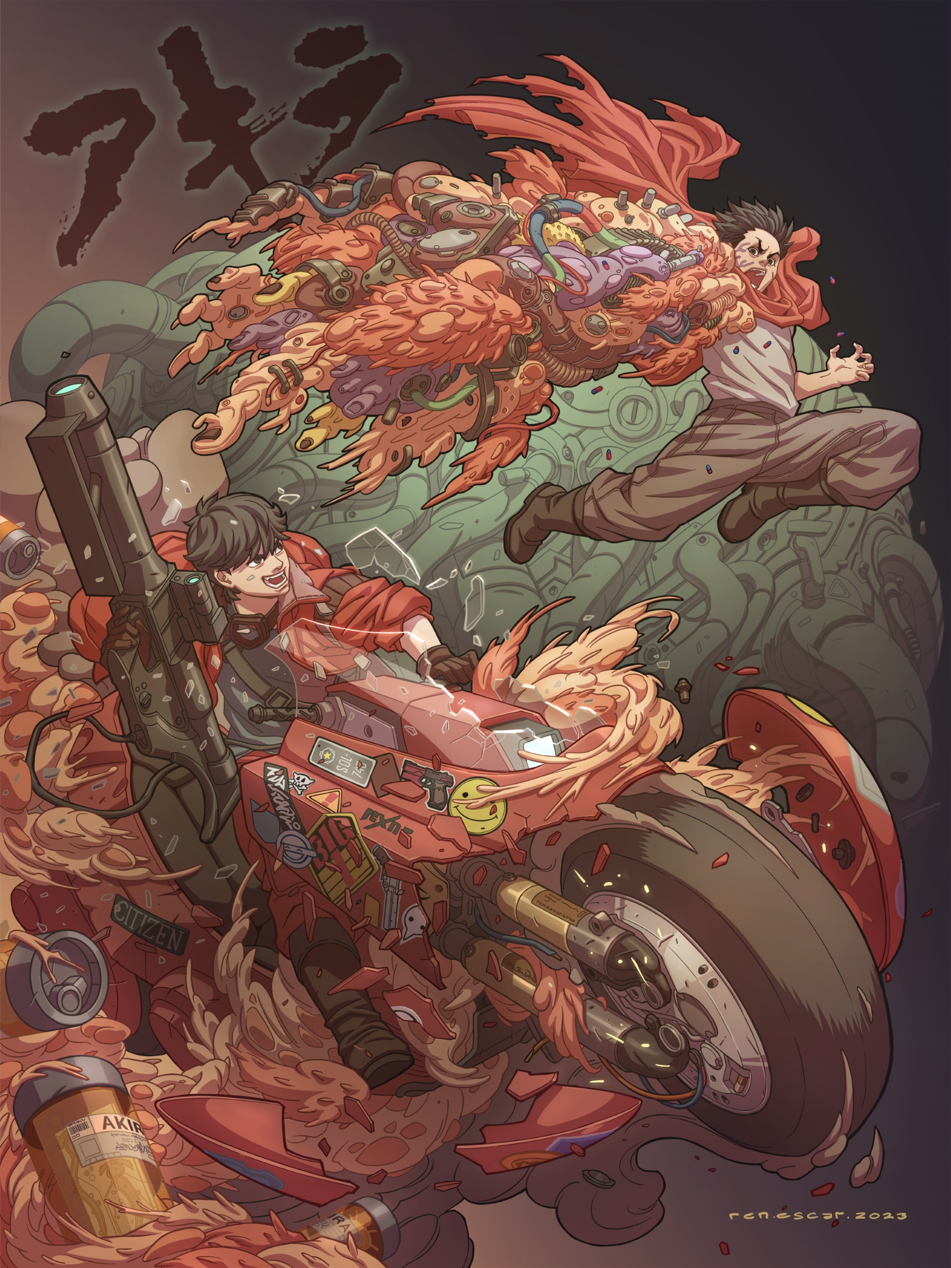 AKIRA [鉄雄 vs 金田] ノスタルジーを掻き立てるために作ったもの