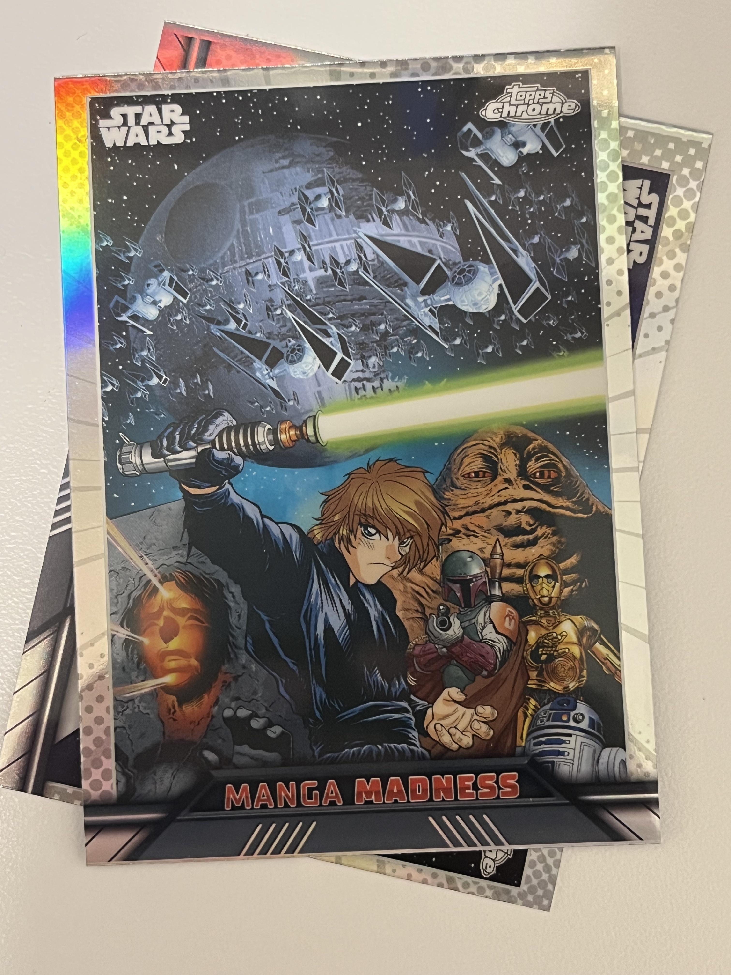 Topps Manga Madness cards. Poor Luke. : r/StarWars