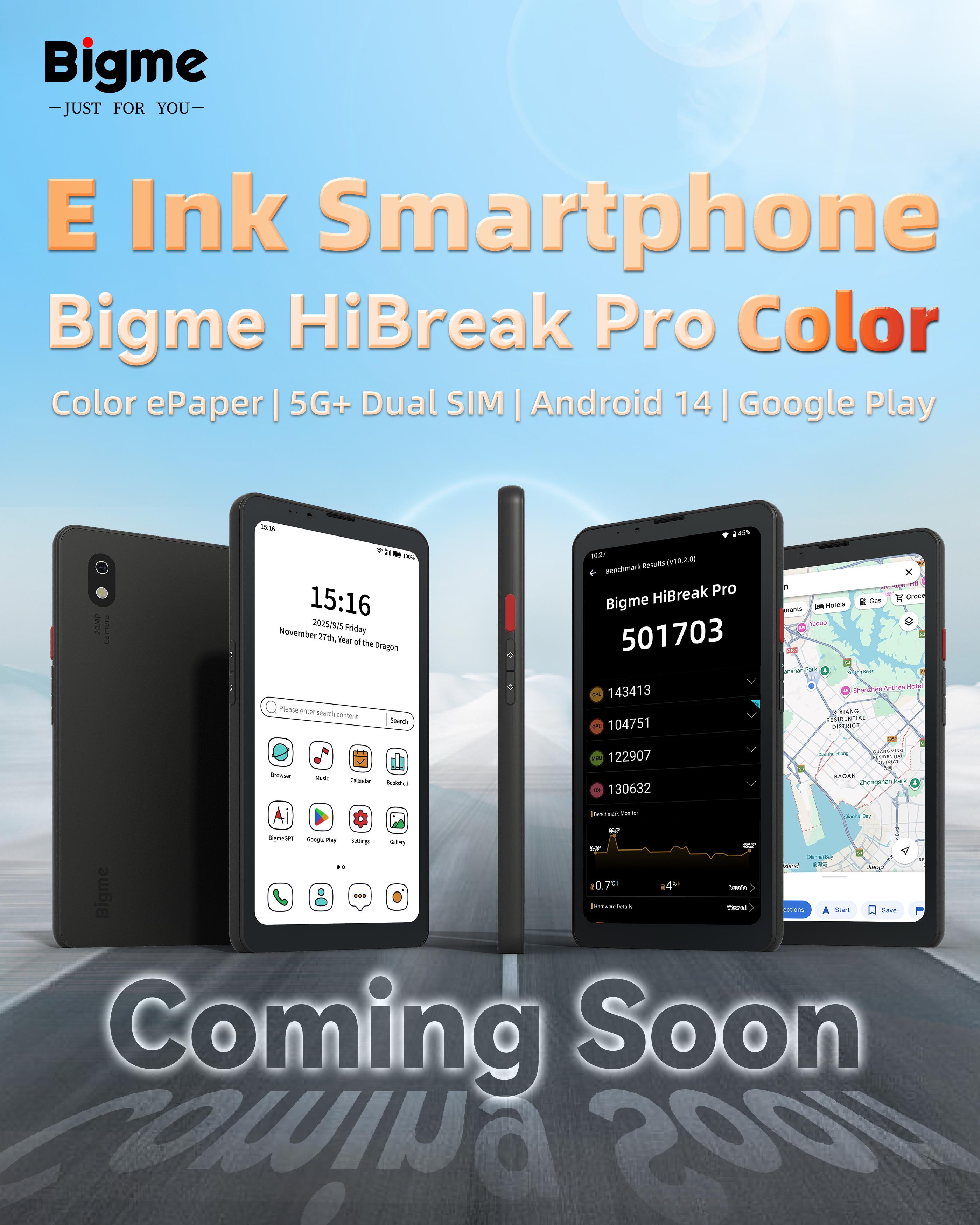 Bigme HiBreak Pro Color–究極の高性能カラーE Inkスマートフォンが