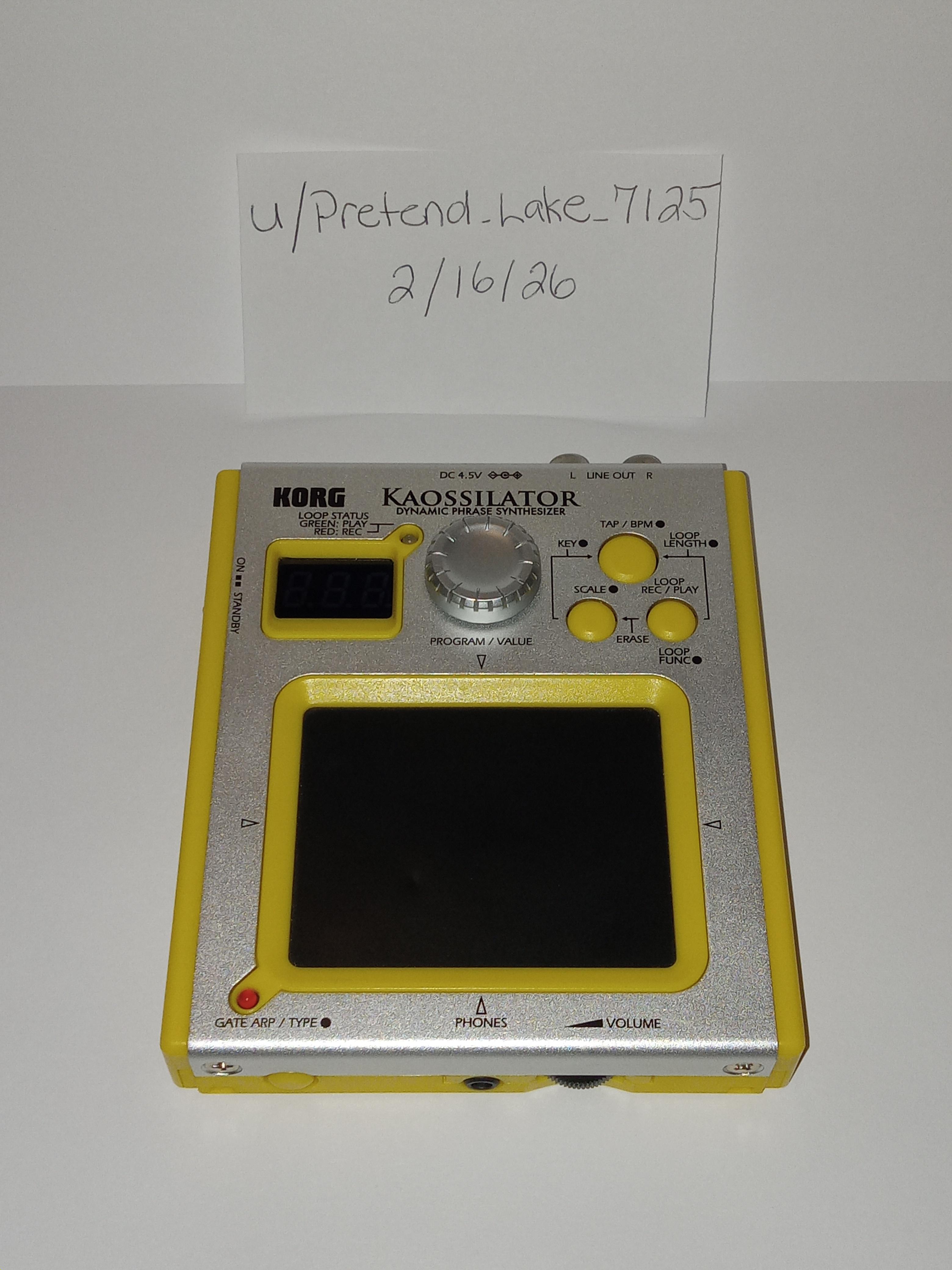 WTS] KORG Kaossilator KO-1 Dynamic Phase Synthesizer : r/Synths4Sale