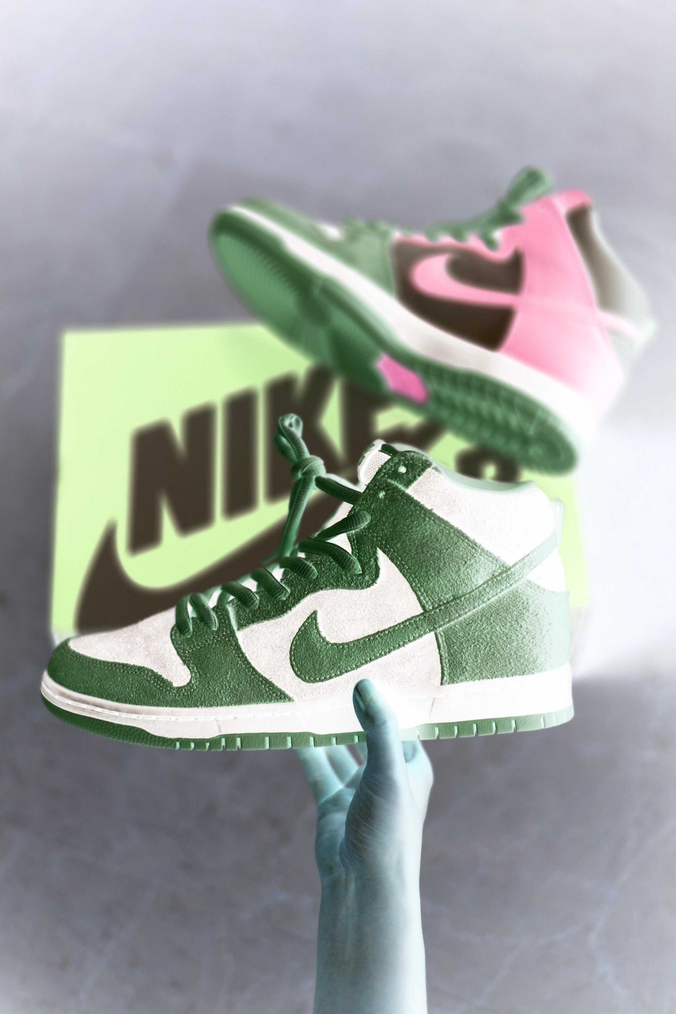 Nike SB Dunk High Pro: Invert Celtics, loving how whacky these are