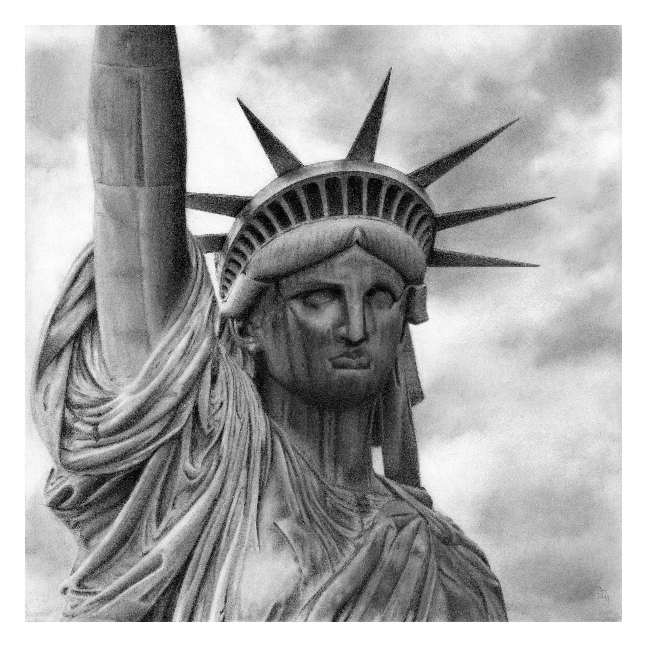 自由の女神の鉛筆画 : r/drawing