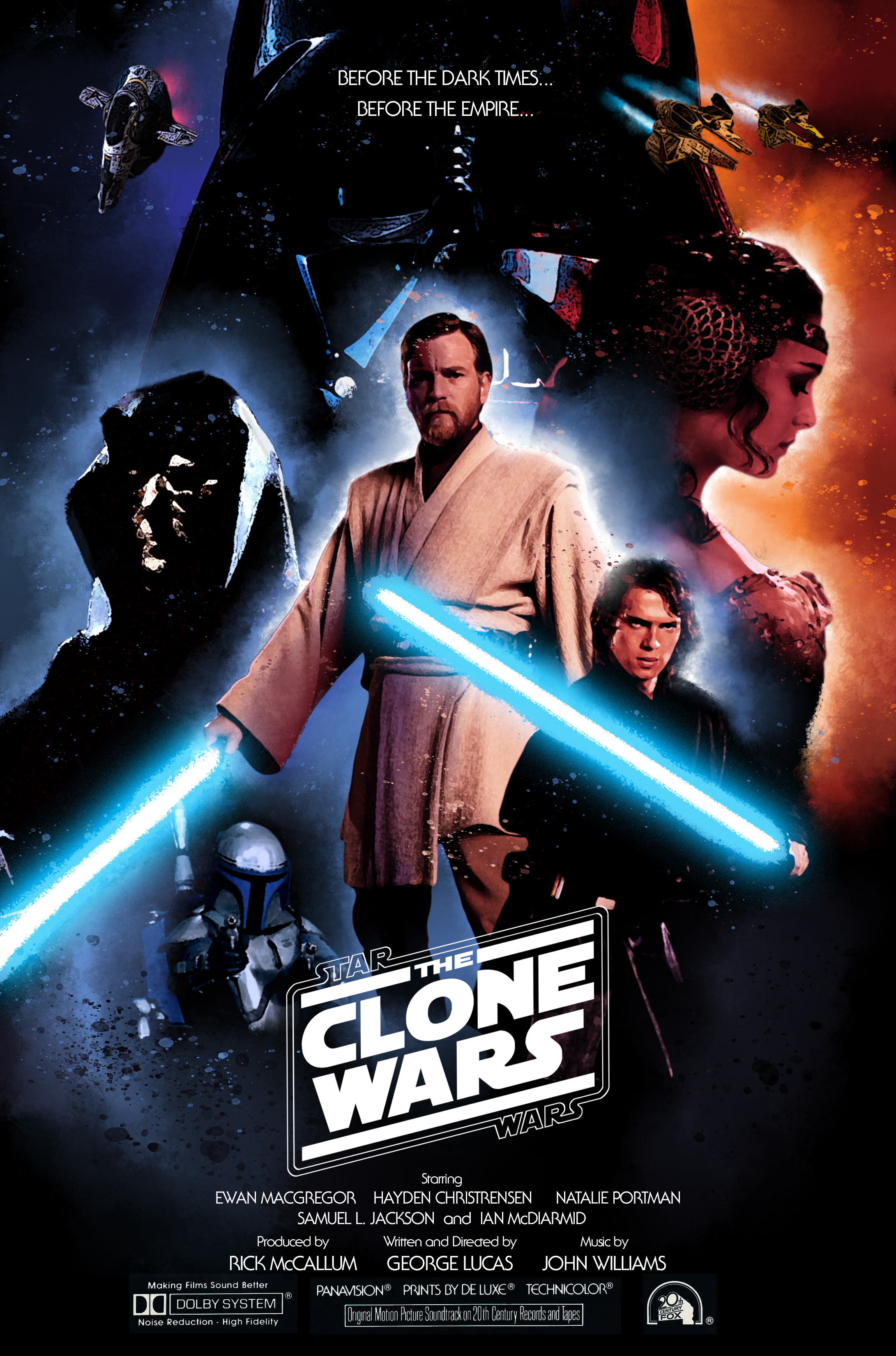 スター・ウォーズ」のプリクエルを1本の映画として再構築したポスター