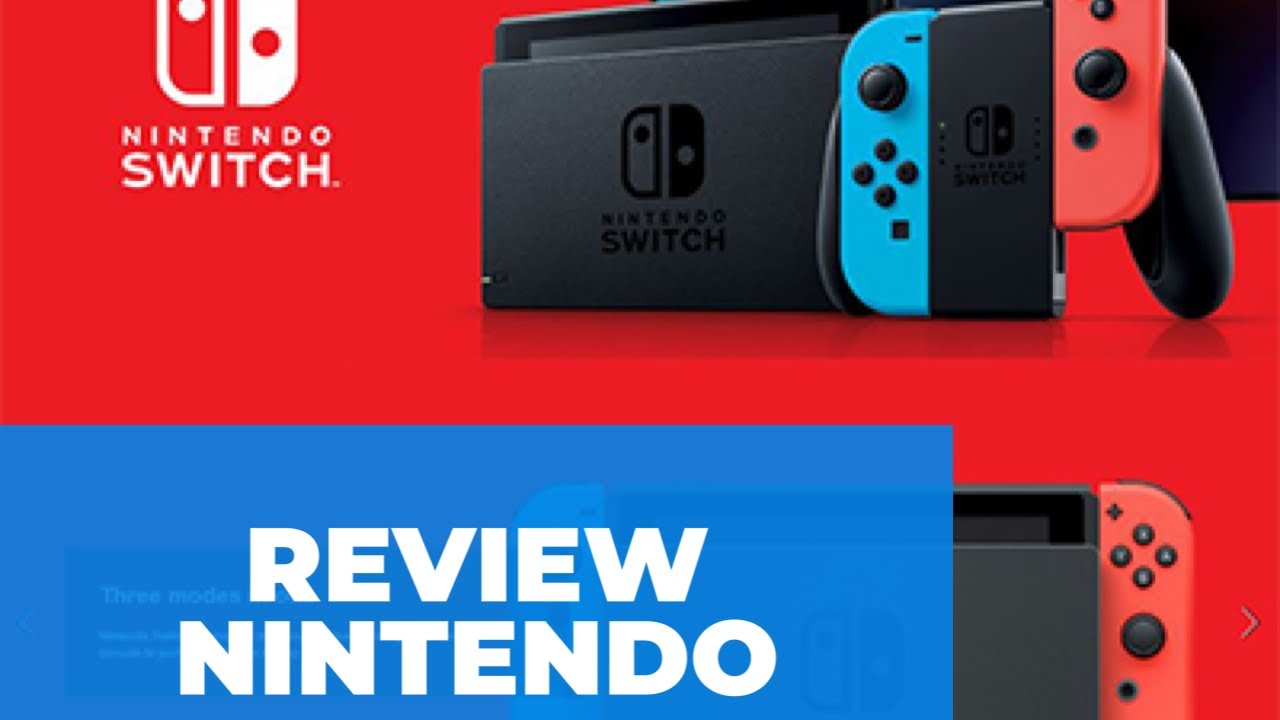 Review Nintendo Switch with Neon Blue and Neon Red Joy‑Con - HAC