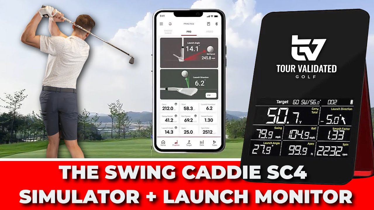 Swing Caddie SC4 Simulator + Launch Monitor Review - YouTube