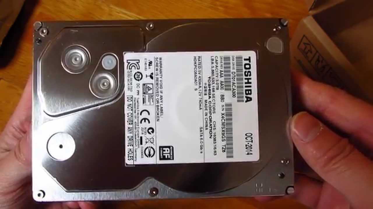 Toshiba DT01ACA300 3TB Hard Drive Unboxing in HD 1080p - YouTube