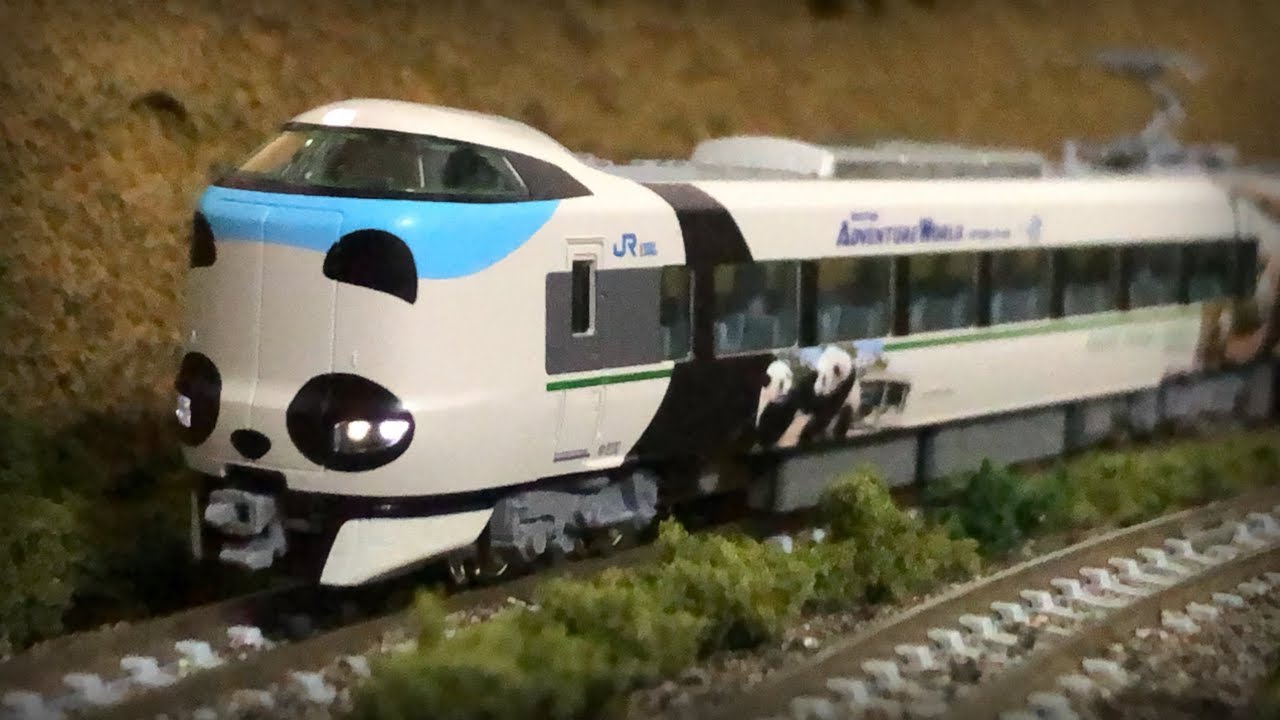 60fps!!】Nゲージ KATO 287系 パンダくろしお「Smileアドベンチャー