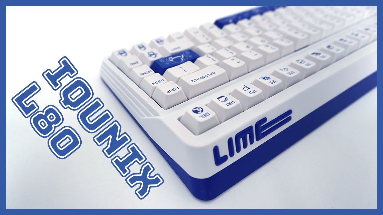 白と青のバランスが美しいメカニカルキーボードが出ました【IQUNIX L80