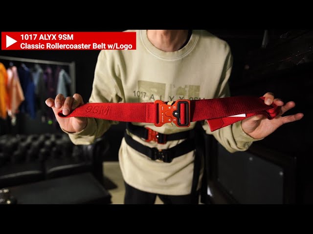 Classic Rollercoaster Belt wLogo / 1017 ALYX 9SM（アリクス） - YouTube