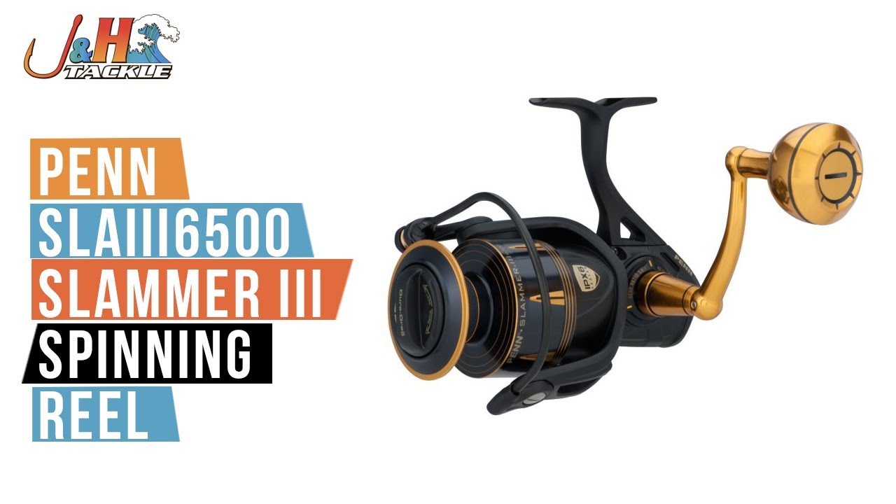 Penn Slammer III SLAIII6500 Spinning Reel | J&H Tackle - YouTube