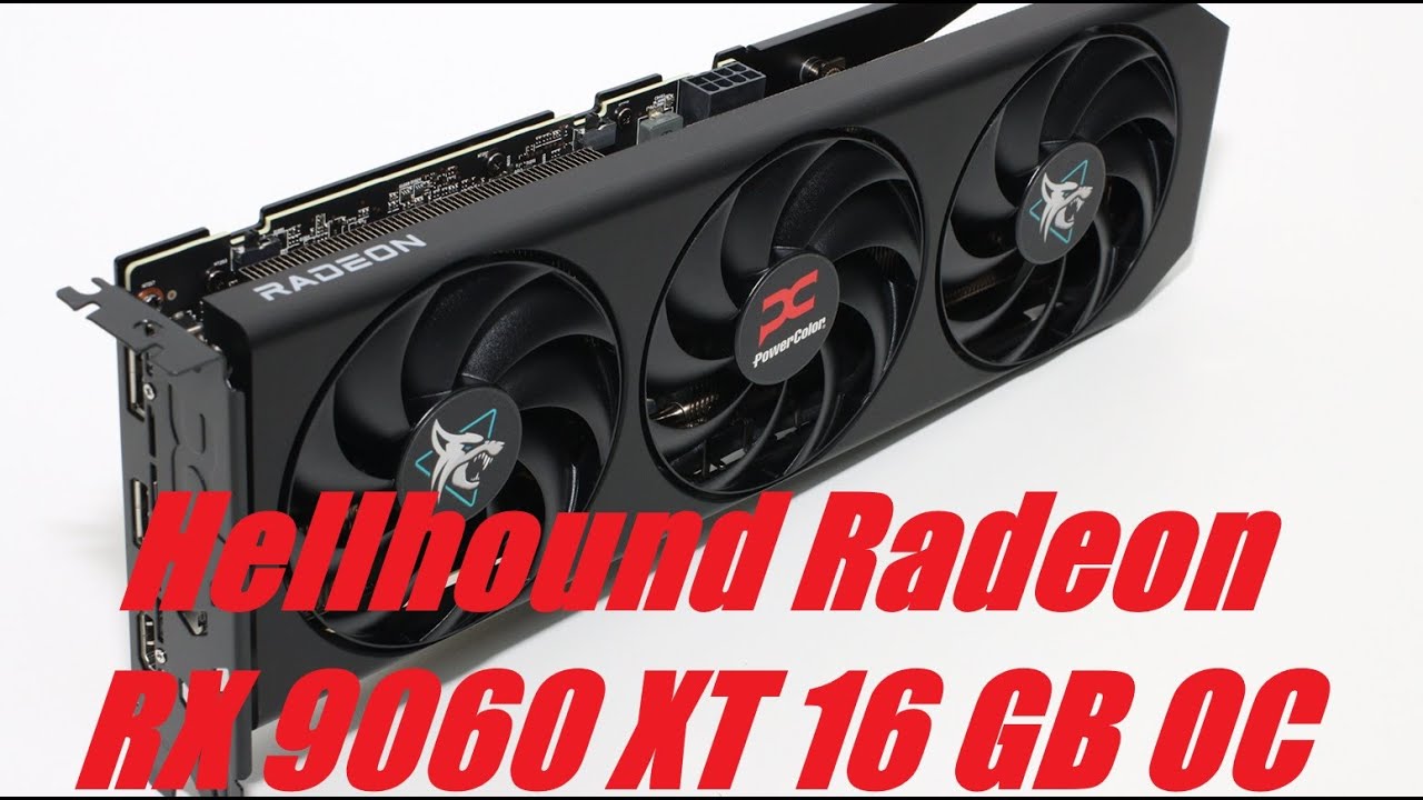 PowerColor Radeon Hellhound RX 9060 XT 16GB OC unboxing - YouTube