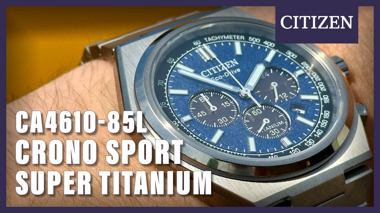 Unboxing The Citizen Crono Sport CA4610-85L - YouTube