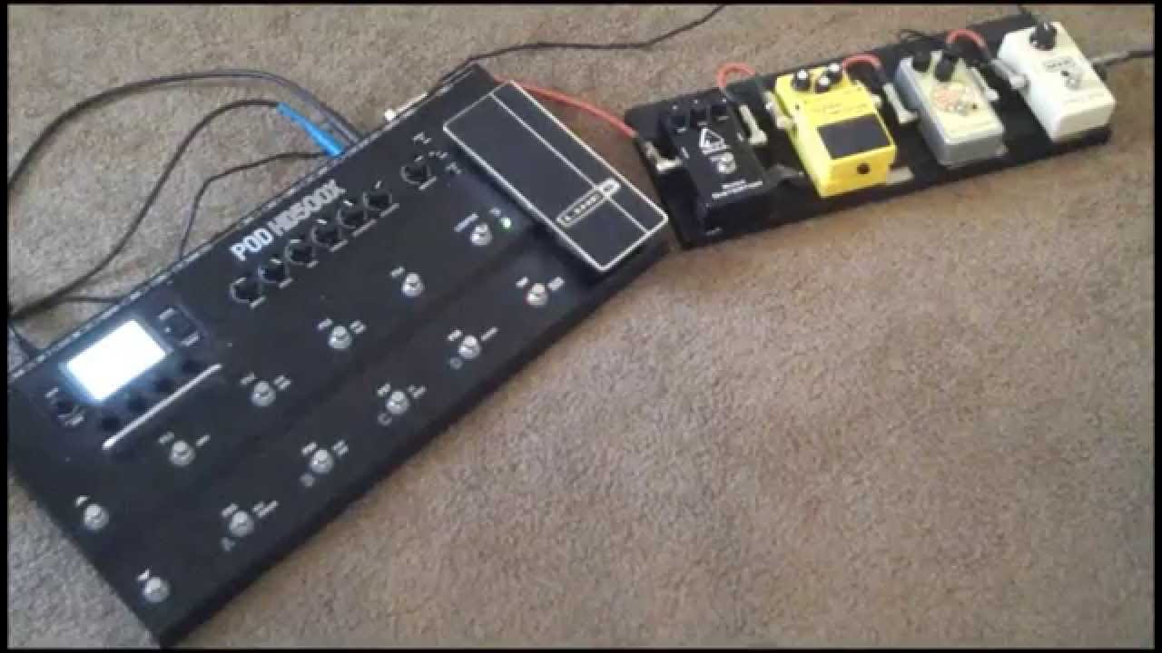 POD HD500X with Stompboxes - YouTube
