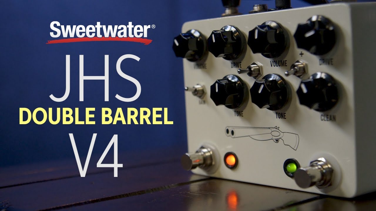 JHS Double Barrel V4 2-in-1 Dual Overdrive Pedal Review - YouTube