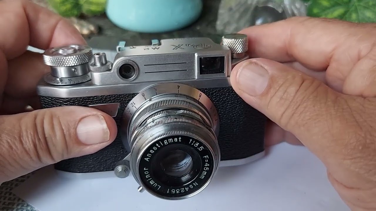 Vintage 1950s PaX M2 Rangefinder 35mm film Camera . With Luminor