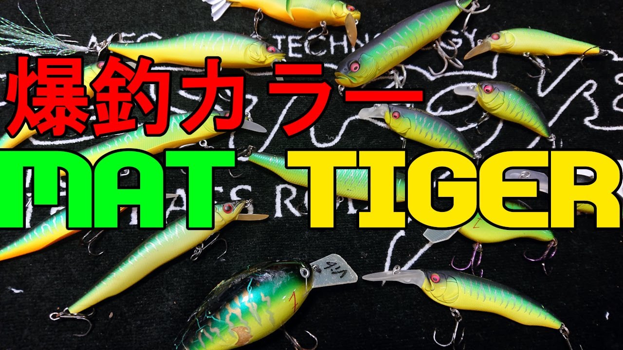 メガバスのマットタイガーって釣れるよね Megabass cosmetic MAT TIGER