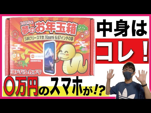 2025年】ヨドバシカメラ「夢のお年玉箱/SIMフリースマホ」の中身は何