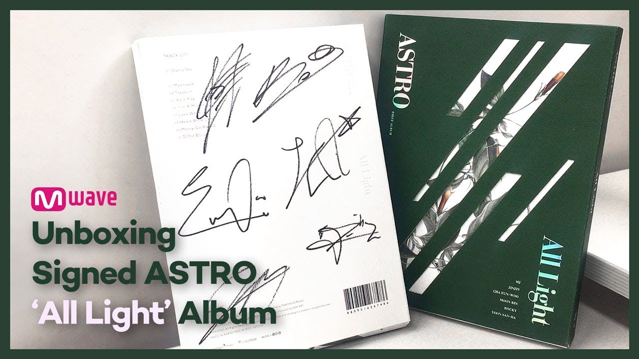 Mwave Shop] Unboxing Signed ASTRO 'All Light' Album - YouTube