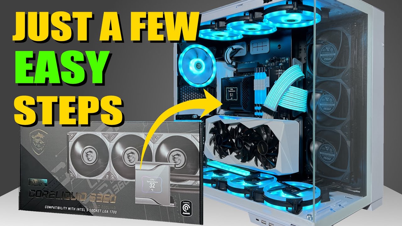 How To Install the MSi MEG CoreLiquid S360 Liquid Cooler - YouTube