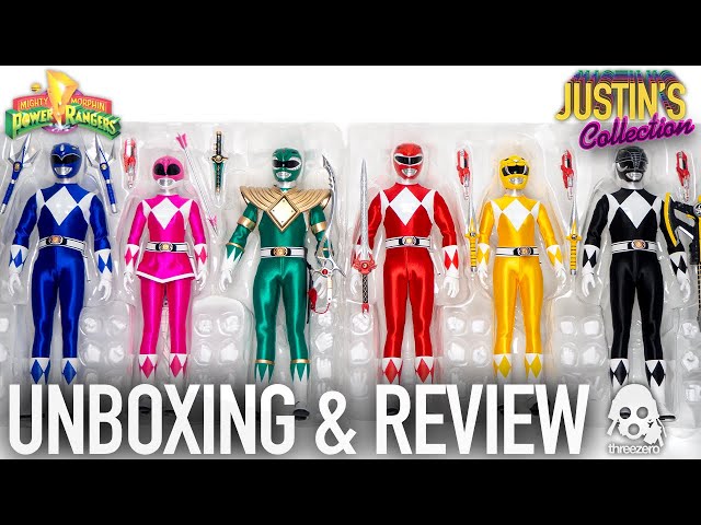 Mighty Morphin Power Rangers Threezero 1/6 Scale Figures Unboxing