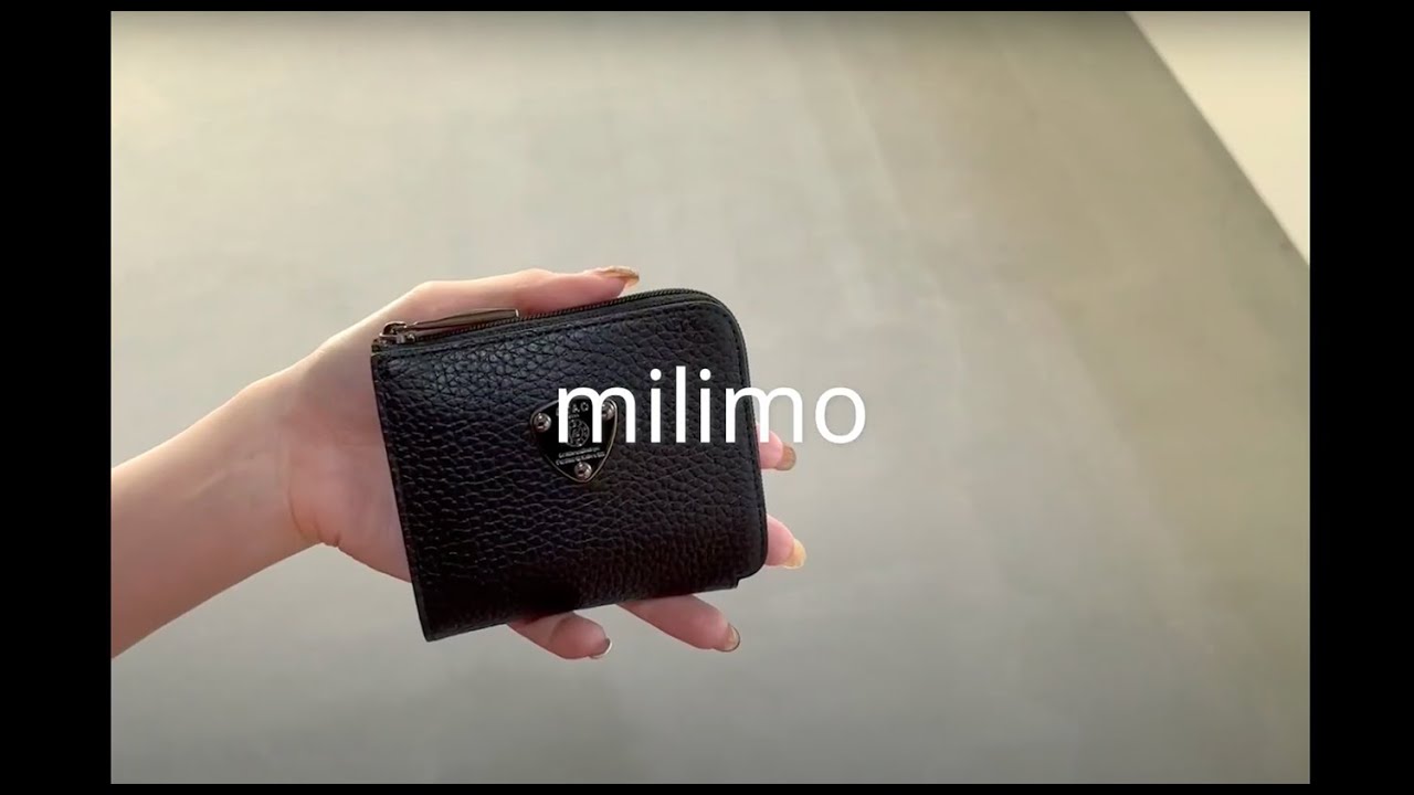 ATAOのミニ財布｜milimo(ミリモ)｜ブラックケリー｜キャッシュレス対応