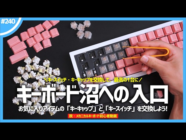 Get out of the beginner mode] Swap out the key switches and