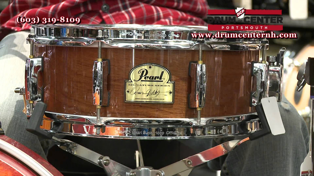 Pearl Omar Hakim Signature Snare Drum - 13x5 - OH1350140 - YouTube