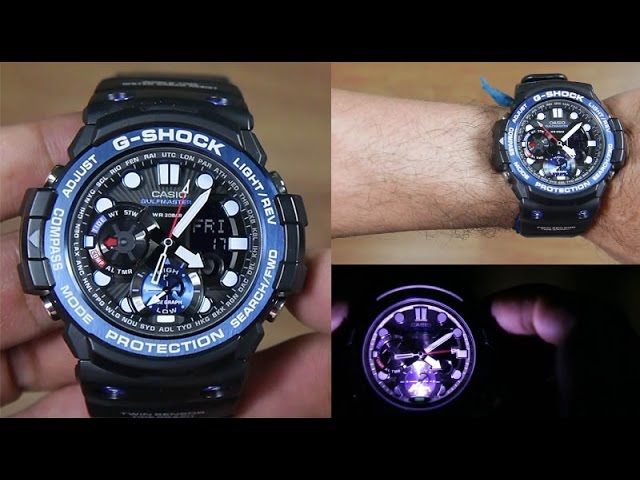 CASIO G-SHOCK GULFMASTER GN-1000B-1A TWIN SENSOR - UNBOXING - YouTube