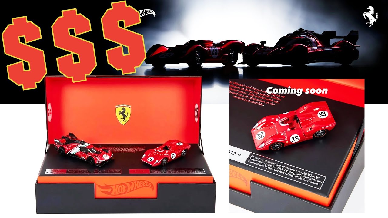 Hot Wheels x Ferrari Heritage Set. First HW Ferrari in 11 YEARS